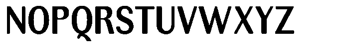 Rundale Round Bold Condensed Font UPPERCASE
