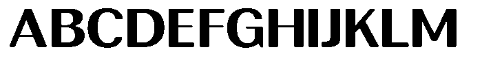 Rundale Round Bold Expanded Font UPPERCASE