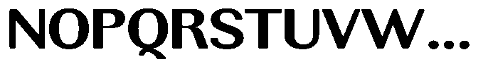 Rundale Round Bold Expanded Font UPPERCASE