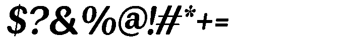 Rundale Round Bold Sem Condensed Italic Font OTHER CHARS