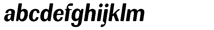 Rundale Round Bold Sem Condensed Italic FONT