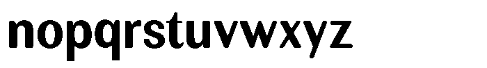 Rundale Round Bold Sem Condensed Font LOWERCASE