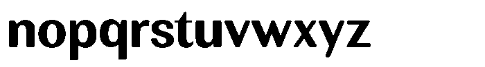 Rundale Round Bold Font LOWERCASE