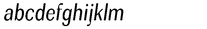 Rundale Round Condensed Italic FONT