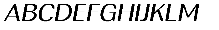 Rundale Round Expanded Italic Font UPPERCASE