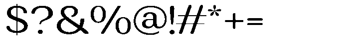 Rundale Round Expanded Font OTHER CHARS