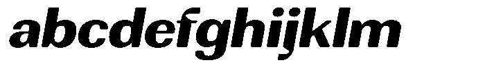 Rundale Round Extra Bold Exp Italic FONT