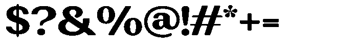 Rundale Round Extra Bold Exp Font OTHER CHARS