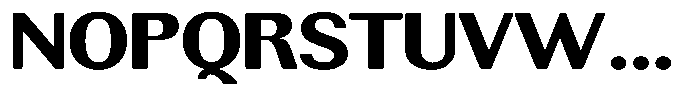 Rundale Round Extra Bold Exp Font UPPERCASE