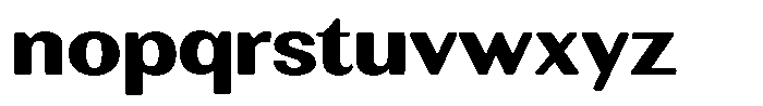 Rundale Round Extra Bold Exp Font LOWERCASE