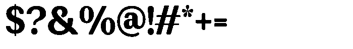 Rundale Round Extra Bold Sem Condensed Font OTHER CHARS