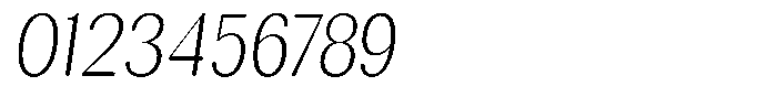 Rundale Round Extra Light Condensed Italic Font OTHER CHARS