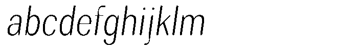 Rundale Round Extra Light Condensed Italic FONT