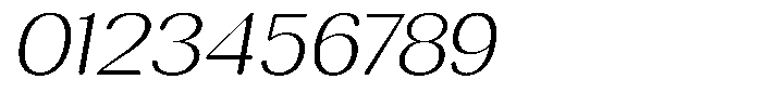 Rundale Round Extra Light Exp Italic Font OTHER CHARS