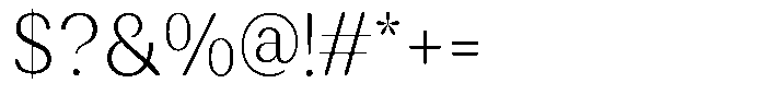 Rundale Round Extra Light Sem Condensed Font OTHER CHARS