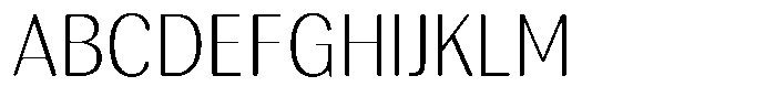 Rundale Round Extra Light Sem Condensed Font UPPERCASE