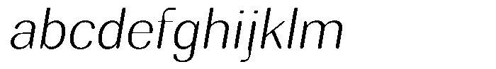 Rundale Round Extra Light Sem Exp Italic FONT