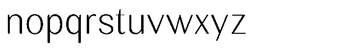 Rundale Round Extra Light Font LOWERCASE