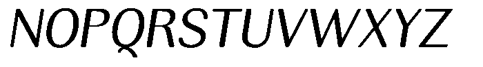Rundale Round Italic Font UPPERCASE
