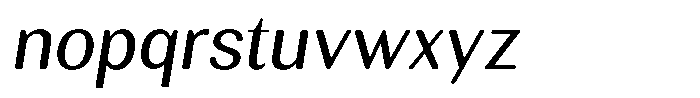 Rundale Round Italic Font LOWERCASE