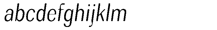 Rundale Round Light Condensed Italic FONT