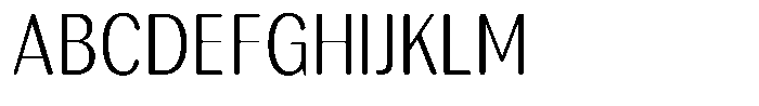 Rundale Round Light Condensed Font UPPERCASE