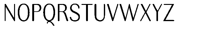 Rundale Round Light Condensed Font UPPERCASE