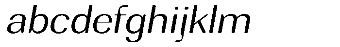 Rundale Round Light Exp Italic FONT