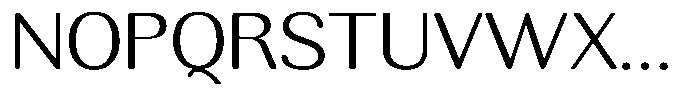 Rundale Round Light Expanded Font UPPERCASE