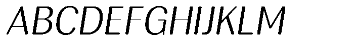 Rundale Round Light Italic Font UPPERCASE