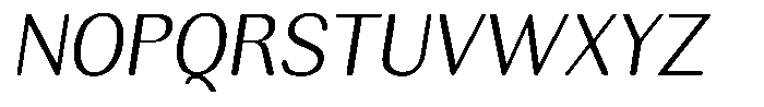Rundale Round Light Italic Font UPPERCASE