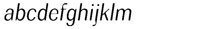 Rundale Round Light Sem Condensed Italic FONT
