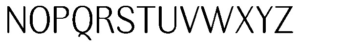 Rundale Round Light Sem Condensed Font UPPERCASE