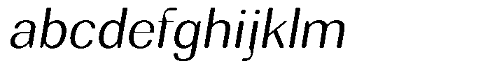Rundale Round Light Sem Exp Italic FONT