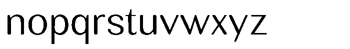 Rundale Round Light Sem Exp Font LOWERCASE