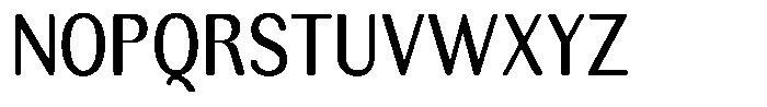 Rundale Round Medium Condensed Font UPPERCASE