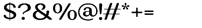 Rundale Round Medium Expanded Font OTHER CHARS