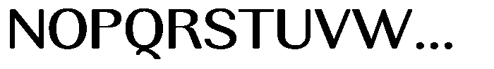 Rundale Round Medium Expanded Font UPPERCASE