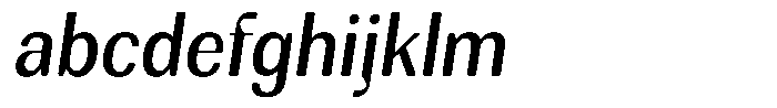 Rundale Round Medium Sem Condensed Italic FONT