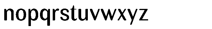Rundale Round Medium Sem Condensed Font LOWERCASE