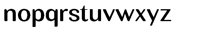 Rundale Round Medium Sem Exp Font LOWERCASE