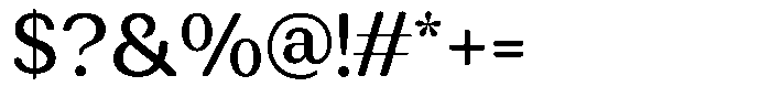Rundale Round Medium Font OTHER CHARS