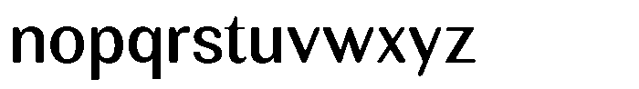 Rundale Round Medium Font LOWERCASE