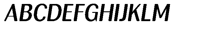 Rundale Round Sem Bold Sem Condensed Italic Font UPPERCASE