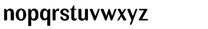 Rundale Round Sem Bold Sem Condensed Font LOWERCASE