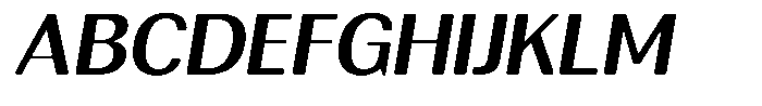 Rundale Round Sem Bold Sem Exp Italic Font UPPERCASE