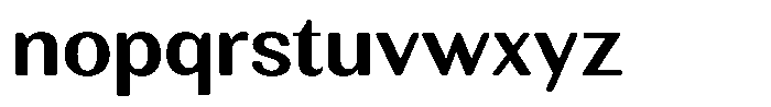 Rundale Round Sem Bold Sem Exp Font LOWERCASE