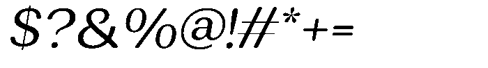 Rundale Round Sem Exp Italic Font OTHER CHARS