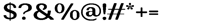 Rundale Round Semi Bold Expanded Font OTHER CHARS