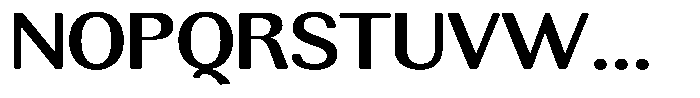 Rundale Round Semi Bold Expanded Font UPPERCASE